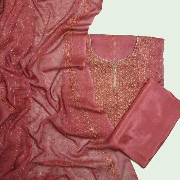 Embroidered Baarish Suit Unstitched-FBEM0000489