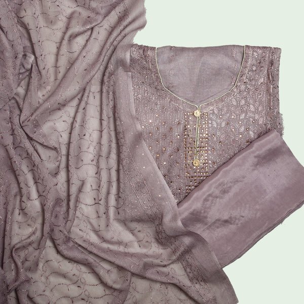 Embroidered Baarish Suit Unstitched-FBEM0000482