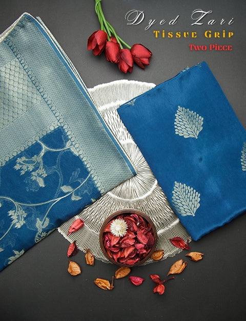 Pure Zari Tissue Grip Suits-FGDS0001807 - Tasneem Fabrics