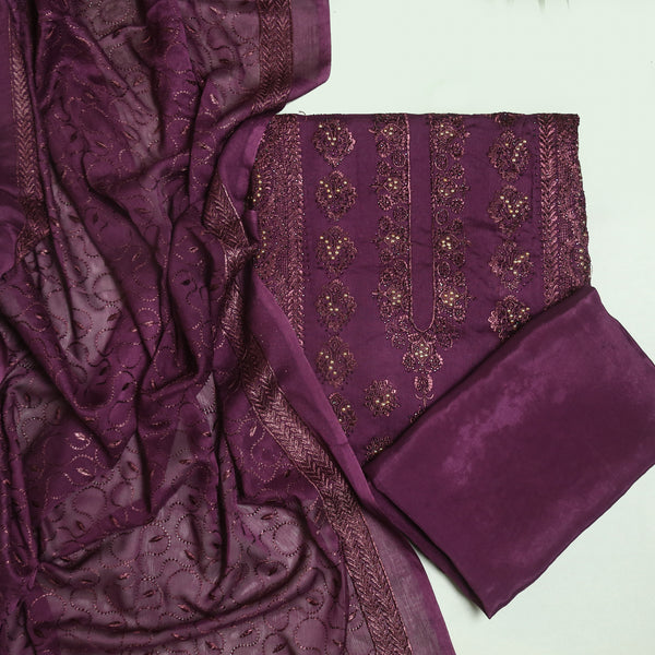 Embroidered Baarish Suit Unstitched-FBEM0000473