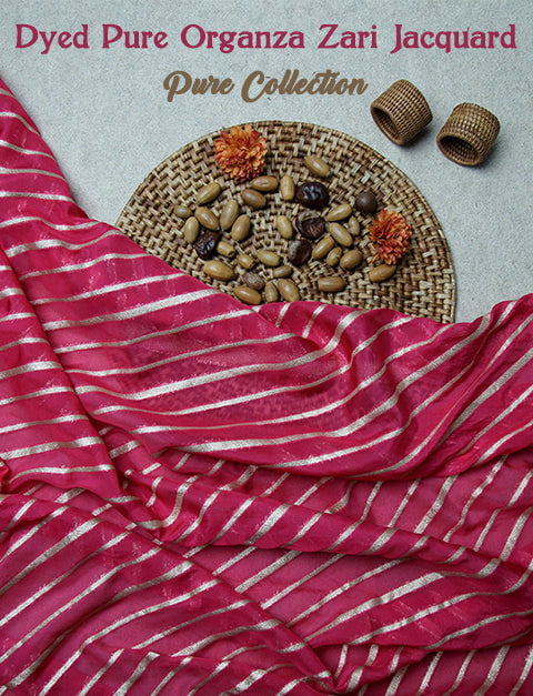 Pure Organza Jacquard-FBDY0003018 - Tasneem Fabrics