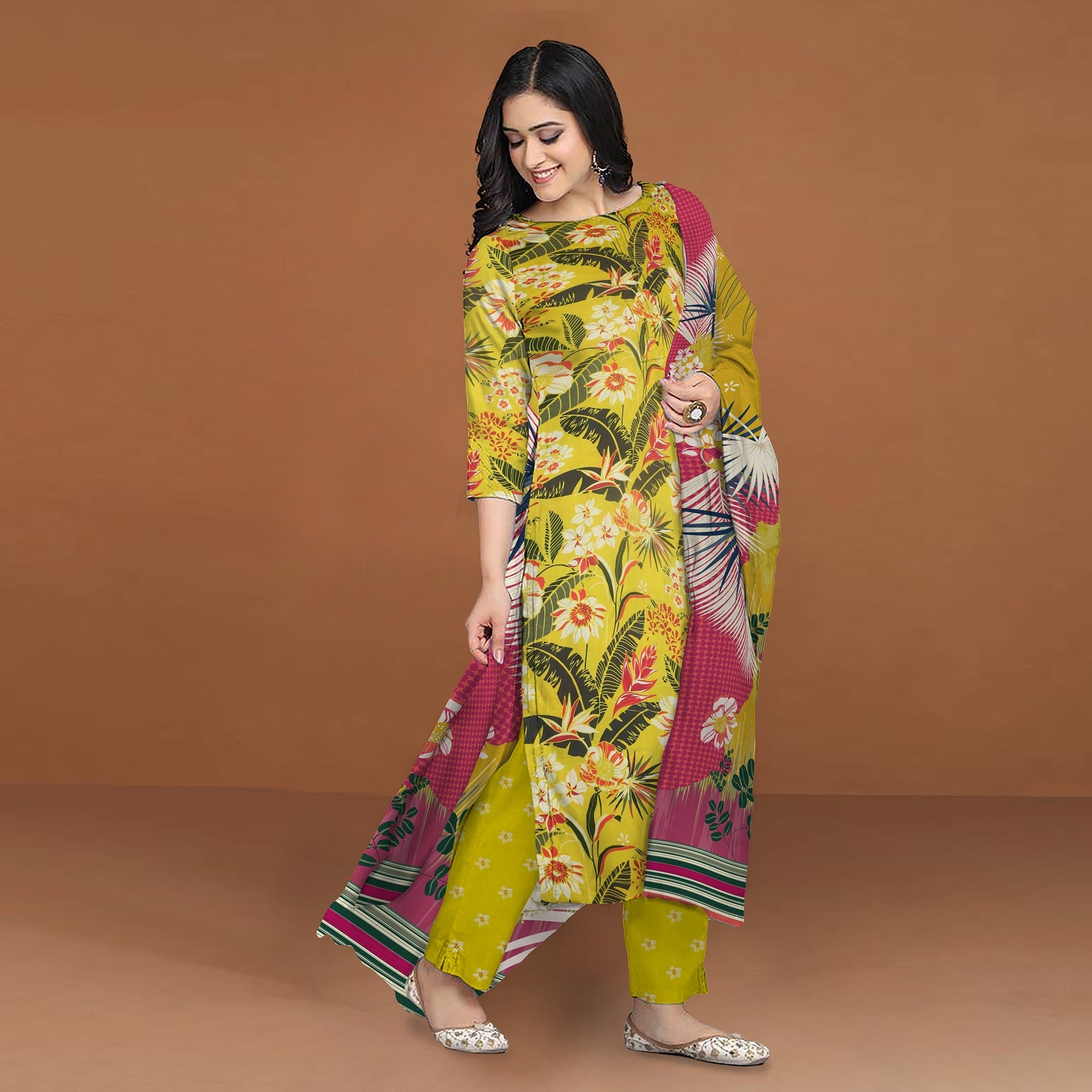 Cambric 3Pcs Unstitch Suit-FBPR0003029 - Tasneem Fabrics