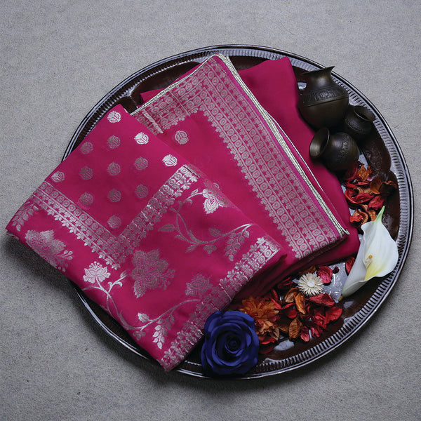 Pure Zari Tissue Grip Zari Jacquard-FGDS0001887 - Tasneem Fabrics