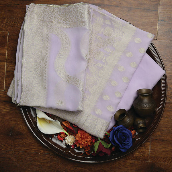 Pure Zari Tissue Grip Zari Jacquard-FGDS0001880 - Tasneem Fabrics