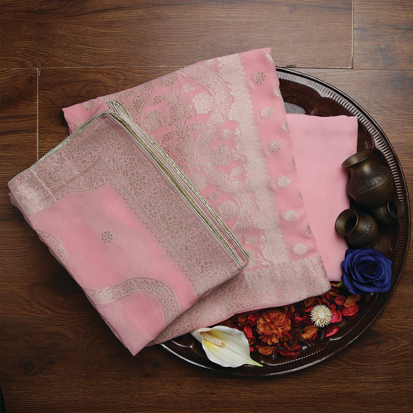 Pure Zari Tissue Grip Zari Jacquard-FGDS0001872 - Tasneem Fabrics