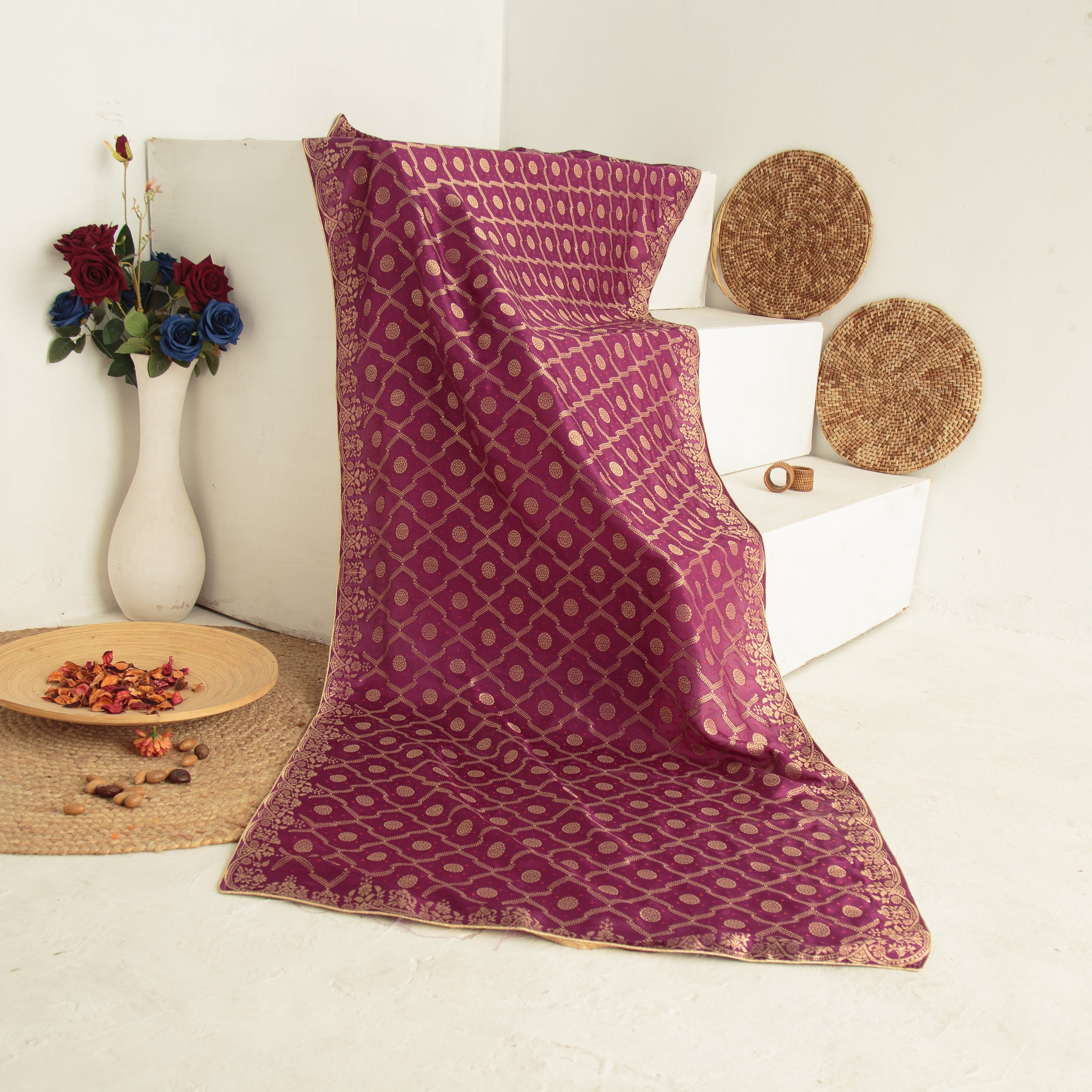 Pure Matka Silk Jacquard-FBDY0002881 - Tasneem Fabrics