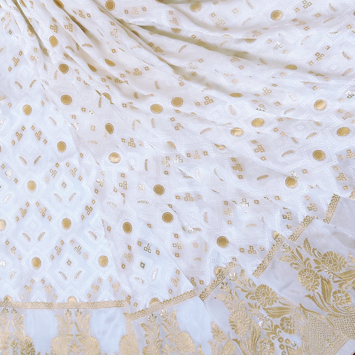 Raw Silk Self Jacquard-FBWH0001678 - Tasneem Fabrics