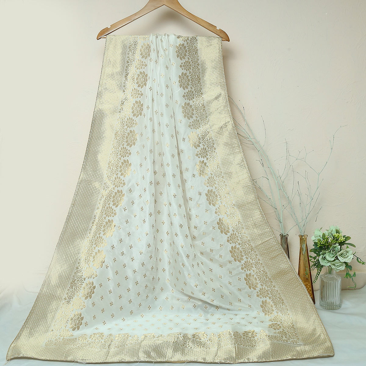 Pure Raw Silk Jacquard-FBDY0003051 - Tasneem Fabrics