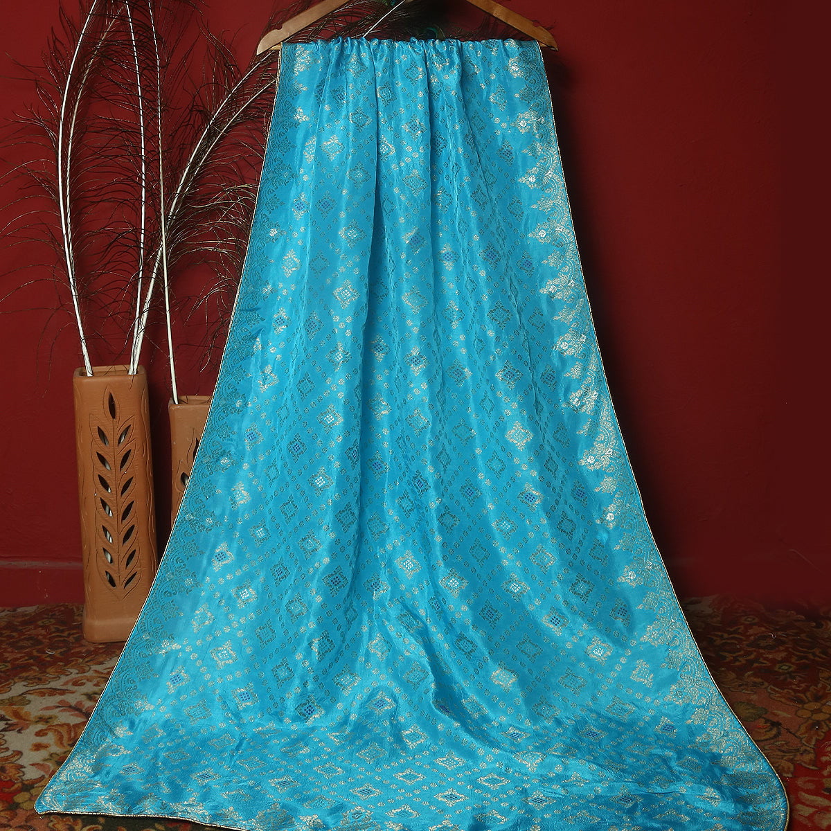 FBDY0002844-Matka Silk Jacquard - Tasneem Fabrics
