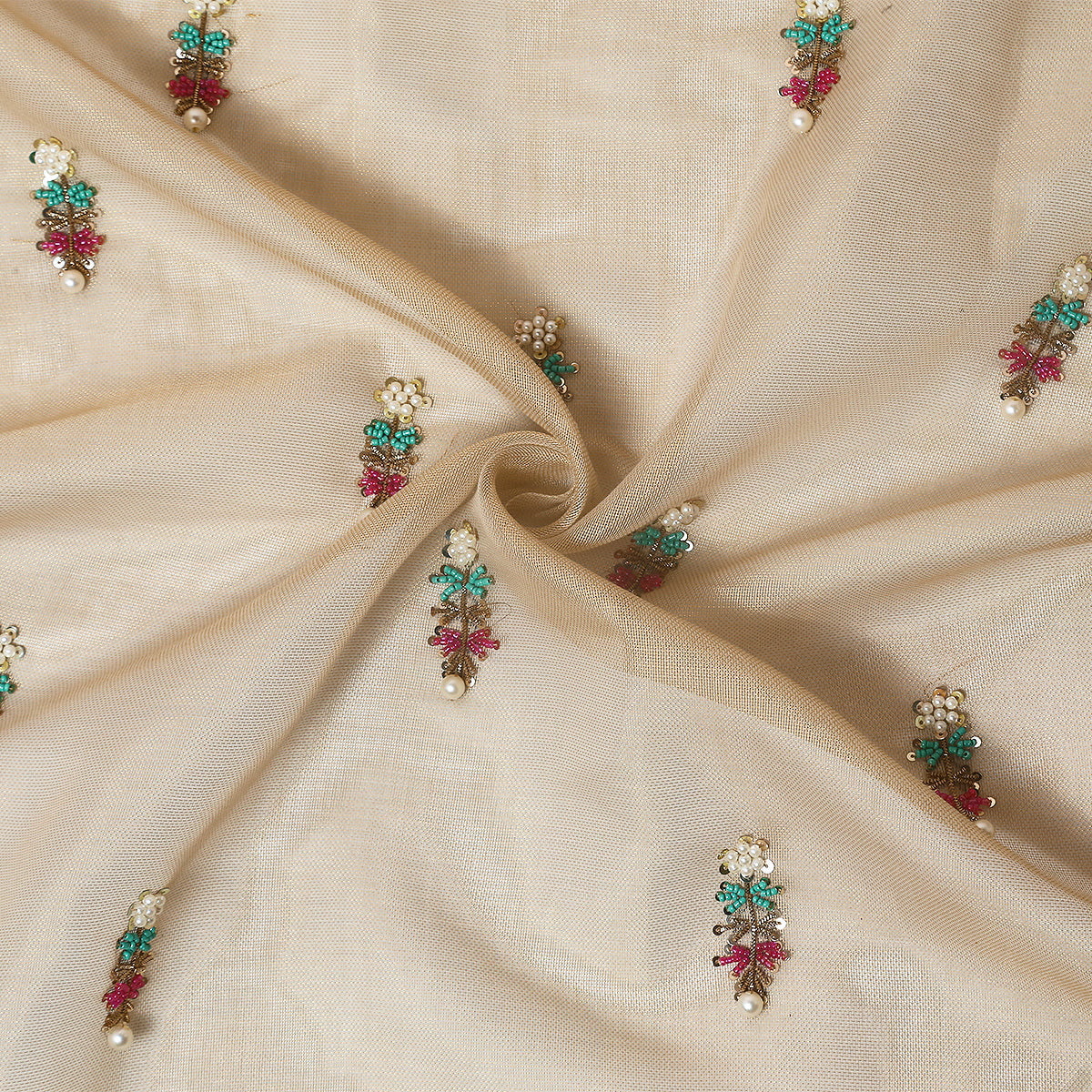 Hand Embellished (Adda Work) / Shirt Piece - Tasneem Fabrics