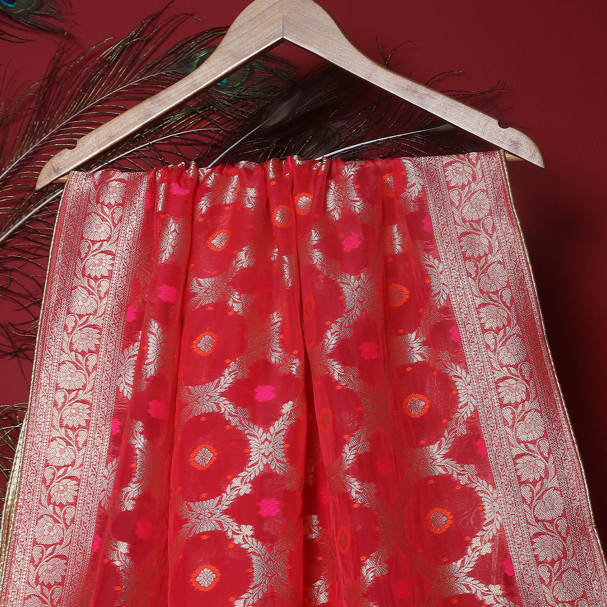 FBDY0002738-Pure Organza jacquard - Tasneem Fabrics
