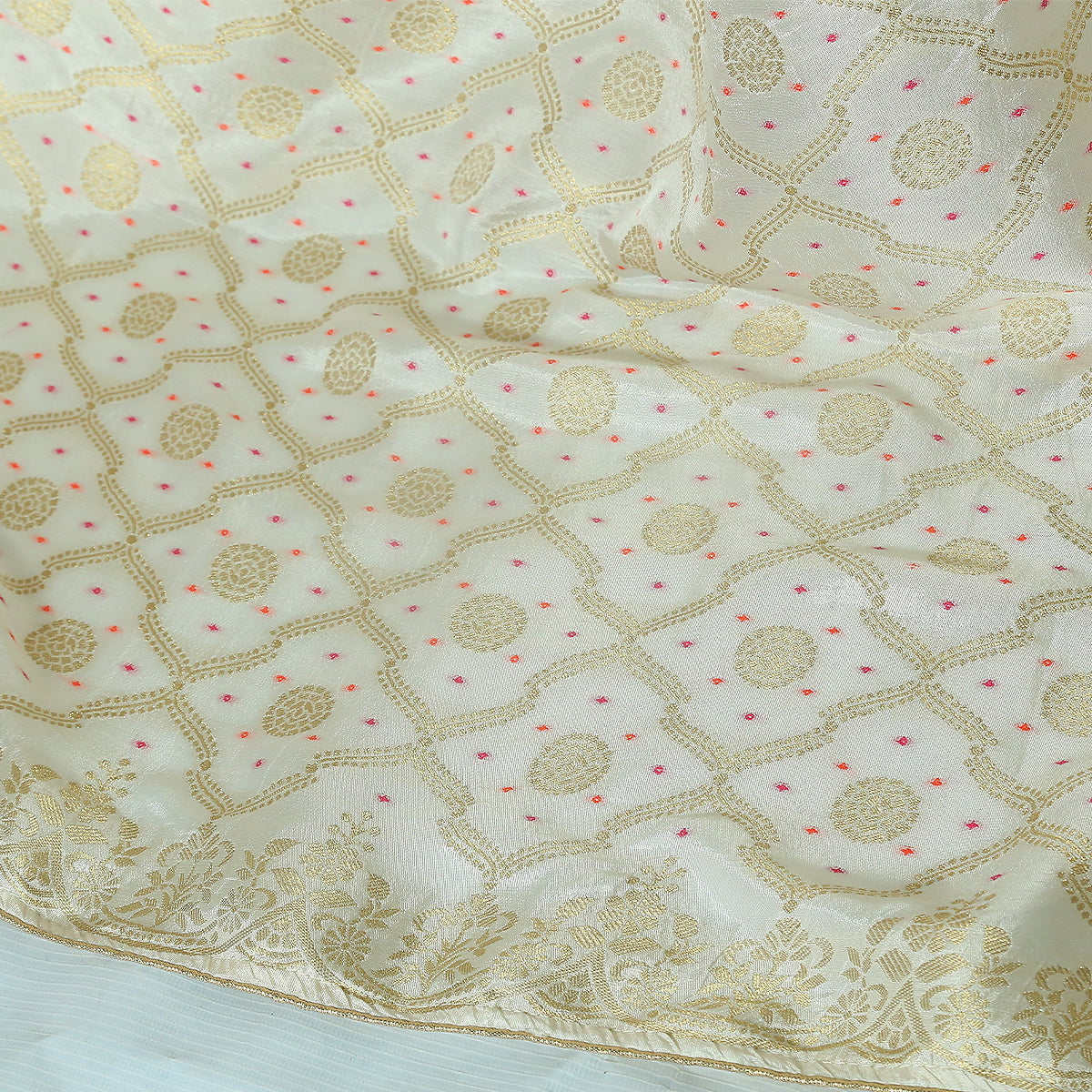 Pure Raw Silk Jacquard-FBDY0002450 - Tasneem Fabrics