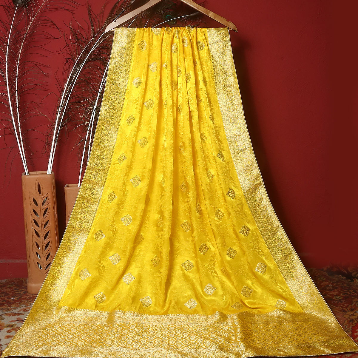 FBDY0002704-Pure Gaji Silk Jacquard - Tasneem Fabrics