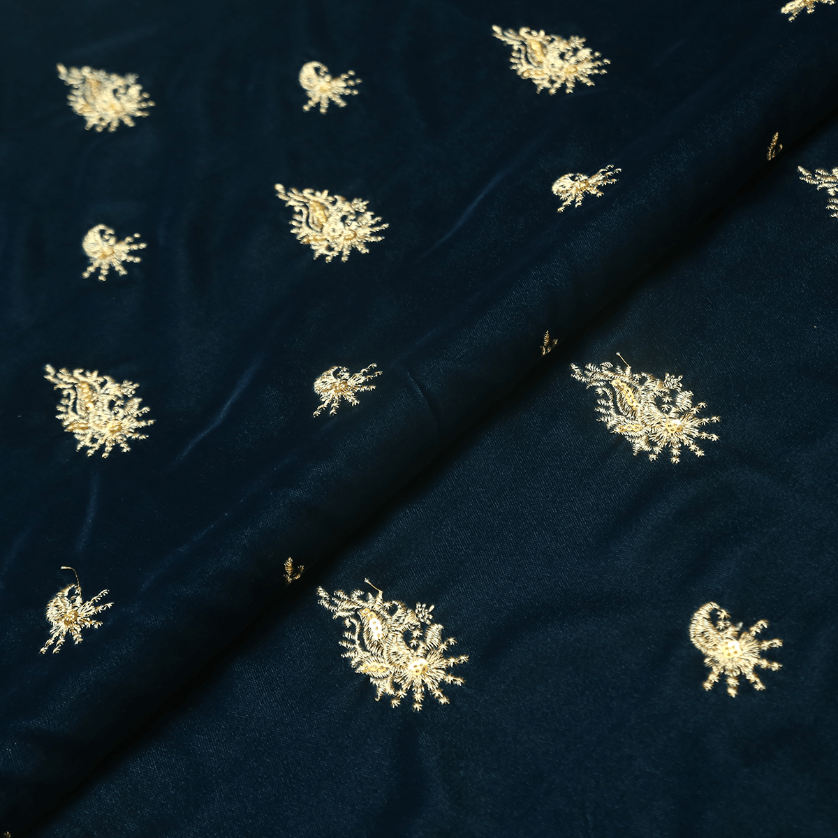 Embroidered Velvet-MDEM0002974