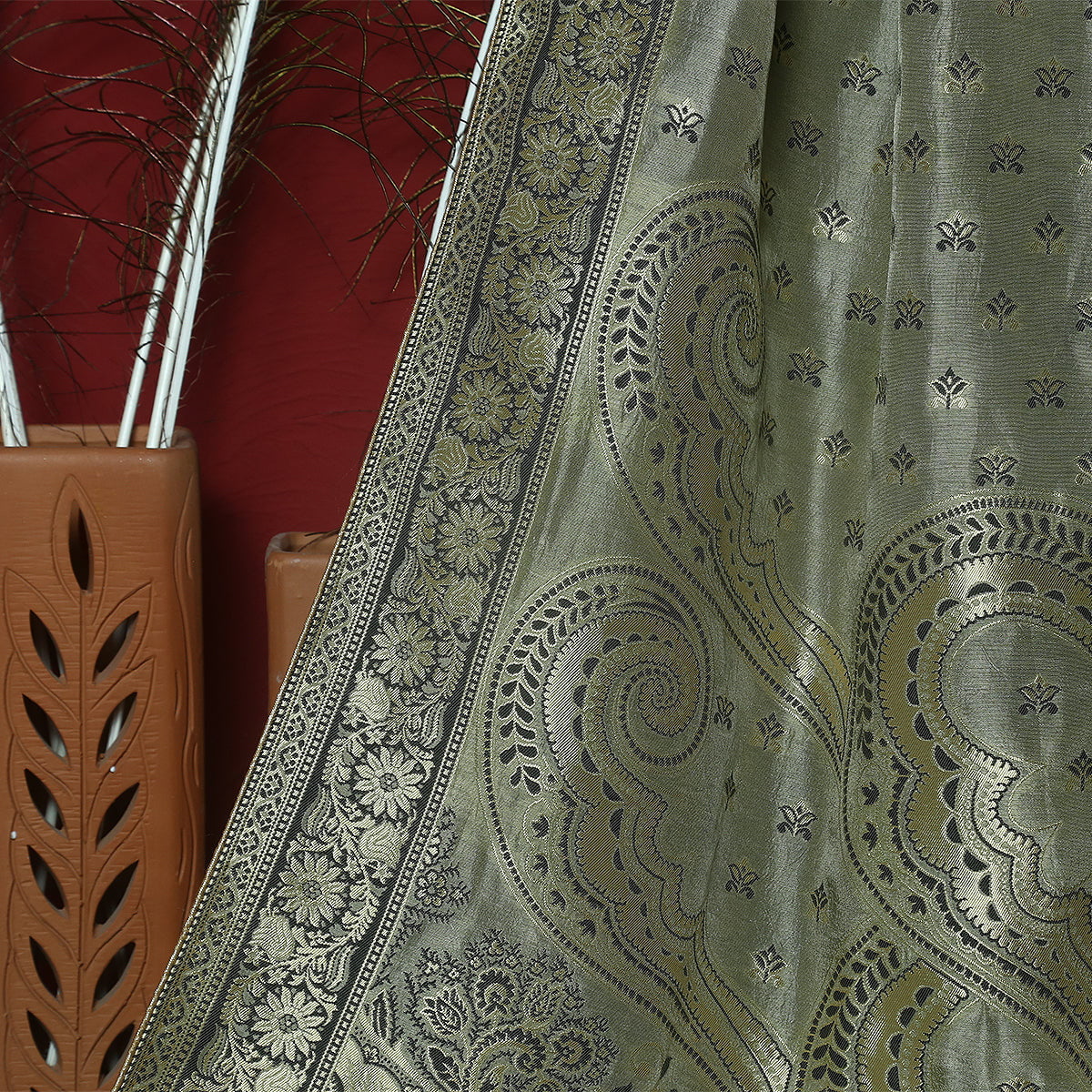 FBDY0002889-Matka Silk Jacquard - Tasneem Fabrics