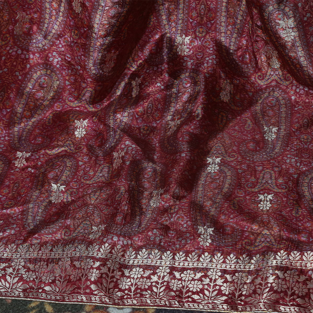 FBPR0002593-Pure Raw Silk Jacquard - Tasneem Fabrics