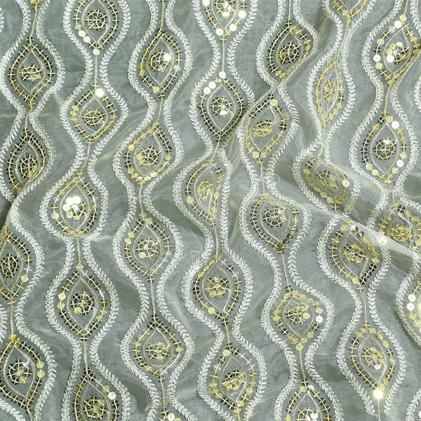 Nylon Organza Sequins - Tasneem Fabrics