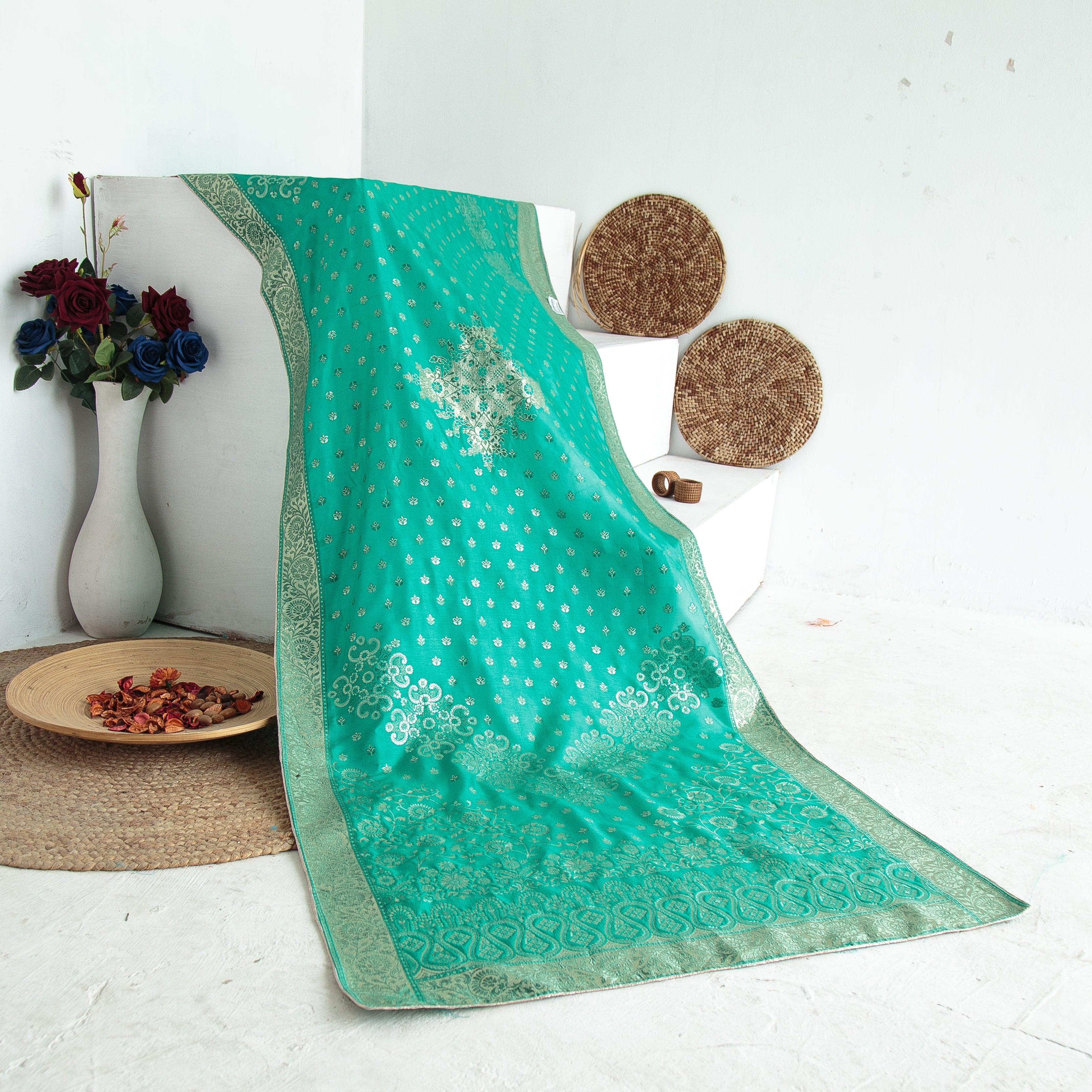 Pure Matka Silk Jacquard-FBDY0002932 - Tasneem Fabrics